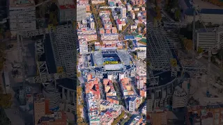 Santiago Bernabéu Stadium: Real Madrid | Google Earth Studio #shorts