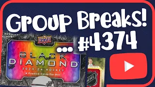 Break #4374 | 1/2 Case (5 BOXES) 2023-24 BLACK DIAMOND HOCKEY ** TEAM RANDOM ** BOUNTY IS AT $500**