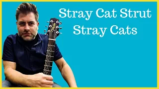 How to play "Stray Cat Strut" by the Stray Cats on acoustic guitar (Made Easy)