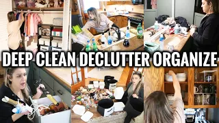 EXTREME WHOLE HOUSE DEEP CLEAN, DECLUTTER & ORGANIZE + Restock & Home Refresh! Mega Motivation!