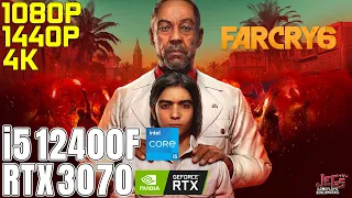 Far Cry 6 | i5 12400F + RTX 3070 | 1080p, 1440p, 4K benchmarks!