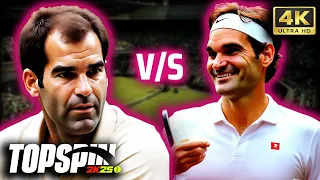 Roger Federer vs Pete Sampras Top Spin 2K25 | Great Comeback 4K UHD