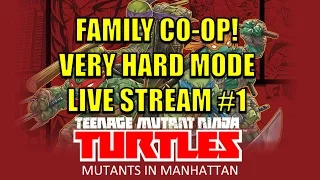 4 Player CO-OP on Very Hard Mode - Teenage Mutant Ninja Turtles 2016 | PS4 | First Playthrough #1