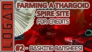 Farming a Thargoid Spire Site for Credits in Elite Dangerous Odyssey - Part 2: Bashing Banshees!