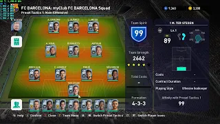 PES 2021 My Club Mode Barcelona Edition All Squad and Reward Konami