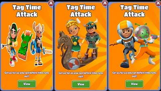 SUBWAY SURFERS TAG TIME ATTACK FANTASY FEST VS SUPER RUNNER CITY VS HOUSTON