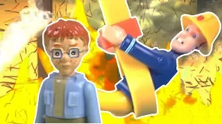 Fireman Sam Rescues Norman from Burning Roof 🔥 Fireman Sam | Stop Motion