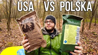 Polska vs Amerykańska Racja Żywnościowa | TEST