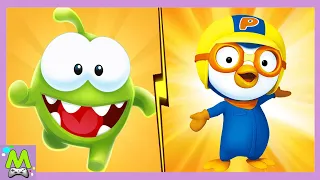 Om Nom Run 2 vs Pororo Penguin Run.Ам Ням против Пингвиненка Пороро.Кто Быстрее и Круче