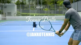 On-Court Performance: Nisplay L1 Basic Drills with @janxotennis