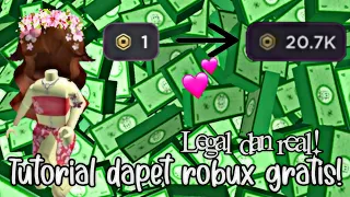 Tutorial cara dapet robux gratis! legal,real dan gaakan kena ban!✨ (liat desk)