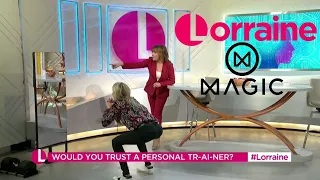 Lorraine Kelly reviews the MAGIC AI Fitness Mirror LIVE | Good Morning Britain | 2023 | ITV