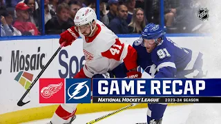 Red Wings @ Lightning 4/1 | NHL Highlights 2024