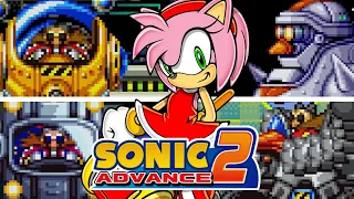 SONIC ADVANCE 2 - All Bosses (As Amy)