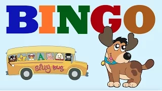 BINGO | Classic Children's Songs | Kids Music | Kids Video | Silly Bus