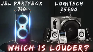 JBL Partybox 710 VS Logitech Z5500 - Which is Louder?