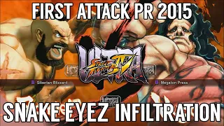 Ultra Street Fighter 4 Grand Final - Snake Eyez vs Infiltration @ First Attack PR 2015 Tournament