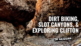 Van Couple Explores Clifton, Arizona | Dirt Biking, Slot Canyons, Hot Springs | Vanlife Couple