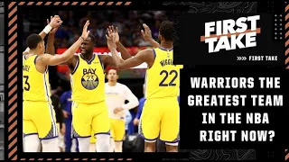 Stephen A. makes the case for the Warriors as one of the greatest teams in the NBA right now!