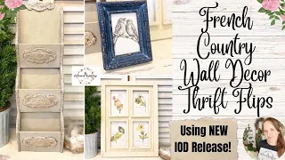 French Country Wall Decor Thrift Flips using NEW IOD Spring Release | DIY Art | Fusion Milk Paint