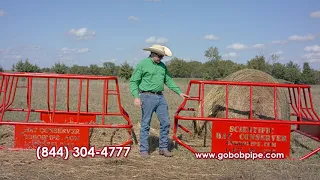 Scientific Hay Feeder and Tips for Storing Hay Outdoors from GoBob Pipe and Steel