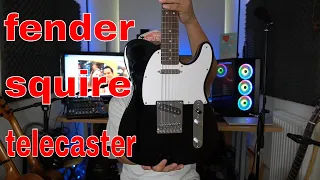 SQUIRE BULLET TELECASTER UNBOXING FIRST IMPRESSION