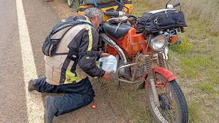 9,000km on Honda CT110 Postie Bikes ONLY 39 EPISODE 09 "We got new tyres!"