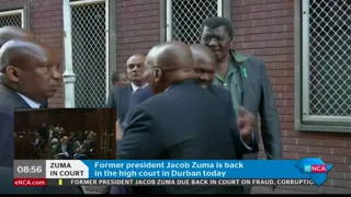#ZumaCharges - Jacob Zuma arriving at court