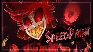 ALASTOR | You're Never Fully Dressed Whitout a SMILE | HAZBIN HOTEL SPEEDPAINT