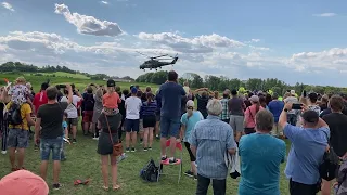 MIL Mi-24V Hind of the Czech Air Force Tiger squadron demo at VALK Poličná 16.7.2022