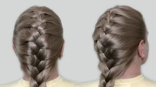 Как Заплести Французскую Косу Себе Самой| Видео Урок| How To: Basic French Braid