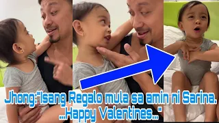 Jhong Hilario at Baby Sarina MAY REGALO Sa Kanilang Fans Ngayong Valentine's Day