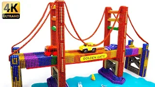 DIY - Build San Francisco Golden Gate Bridge With Magnetic Balls (Satisfying) - Magnet Balls