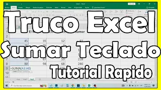 Mejor Truco Excel 2022: Como Sumar en Excel con el teclado paso a paso - comoconfigurar