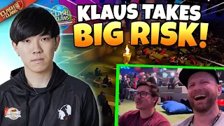 Klaus uses RISKY 2 Healer Queen Charge and Eric&Lex React! | Clash of Clans World Championship