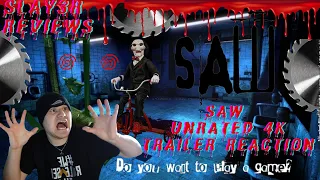 Saw Unrated (4K) - Official Trailer (2021) Reaction!!!!! FINALLY IT HAS A 4K RELEASE!!!!!