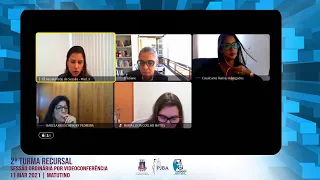 2ª Turma Recursal | Sessão Ordinária por Videoconferência | 11 Mar. 2021 - Matutino