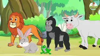 हाथी और बन्दर की दोस्ती | Nonstop Jungle Story | Riya Jungle Tv | Elephant and Monkey | Moral Story