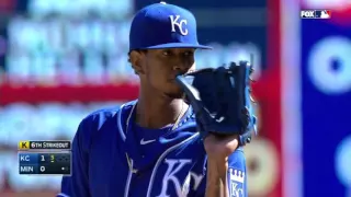 Yordano ventura ( sus mejores lanzamientos)