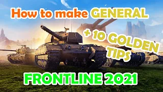 World of Tanks FRONTLINE 2021 | How to make General | WoT with BRUCE | Gameplay | Tips and Tricks