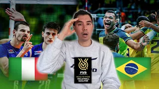 Reacting to Brazil vs. Italy Volleyball 2023 FIVB Olympic Qualifier