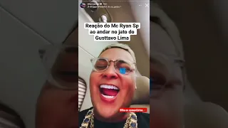 Reação do MC Ryan Sp ao andar no jato do Gusttavo Lima 😂