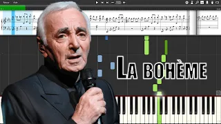 La Bohème - Charles Aznavour - Piano Synthesia Tutoriel (HD)