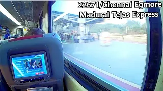 High Speed TEJAS EXPRESS Journey from Chennai to Trichy! 22671 Chennai Madurai Tejas Express