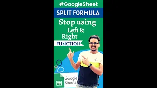 Google Sheets SPLIT Function Tutorial ! #splitformula  #youtubeshorts #shortsfeed #shorts