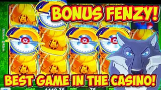 Bonus Frenzy Again! - Huff n' More Puff Slot Machine Another Super Session!