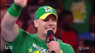 John Cena Addresses WWE UNIVERSE | WWE RAW