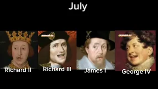 British Monarchs Sing Random Songs Based On The Month They Were Crowned
