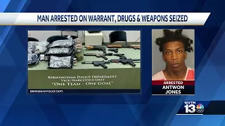 Fugitive taskforce located and arrested man in Birmingham; illegal narcotics, weapons seized