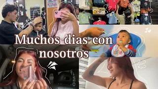 PRUEBO la mascara de MAYBELLINE, le compramos ROPA a thiago y le HACEMOS su primer CORTE y + VLOG 🧸🌷